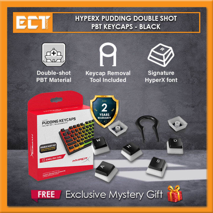 HyperX Pudding Double Shot PBT Keycaps Black Lazada