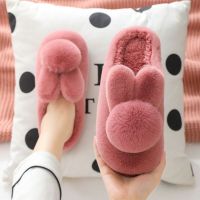 Cotton Slippers Thick-Soled Non-Slip Three-Dimensional Warm Indoor Couple Outer Wear Heel Confinement Shoes