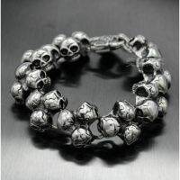 Skull Pattern Bangle for Men