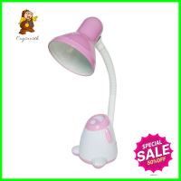 ไฟอ่านหนังสือ HATASHI HL-5535 พลาสติก/โลหะ โมเดิร์น สีขาว/ชมพูTABLE LAMP HATASHI HL-5535 MODERN PLASTIC/METAL WHITE/PINK **คุณภาพดี**