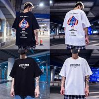 Korea Mens T-shirt Oversized letters Printed T-shirt Short Crew neck sleeve T-shirt Couple shirt