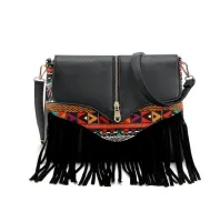 Ladies tassel shoulder Messenger bag fashion retro style womens bag