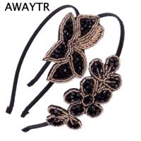 【CC】 Beaded Flapper Headband 1920s Inspired Hairband New Side Hair Band Accessories