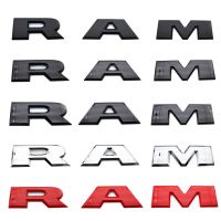 1pcs 3D RAM ABS Car logo letter sticker Rear Bumper tail door trunk sticker car rear Emblem sticker styling Accessories