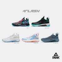 PEAK Flash4 DA240033, ET23907A, ET24013A รองเท้าบาสเกตบอลรุ่นท็อป พีค NBA พื้นคาร์บอนฯ นุ่ม เบา กระชับเท้า ลดแรงกระแทก