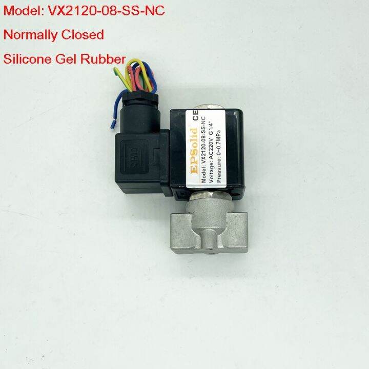 free-ship-food-class-silicone-gel-rubber-solenoid-valve-normally-closed-2-2-way-model-vx2120-08-ss-nc-valves