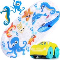 NEW Cute 20/Color Anti-Slip PVC Bathtub Mats Fish Animal With Sucker Kids Bathroom Carpet Shower Bath Mat Soft Massage Pad