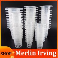 Merlin Irving Shop 50Pcs Plant Grow Pots Net Nursery Cup Hydroponic Colonization Mesh Basket Holder Aeroponic Vegetable Planting Soilless