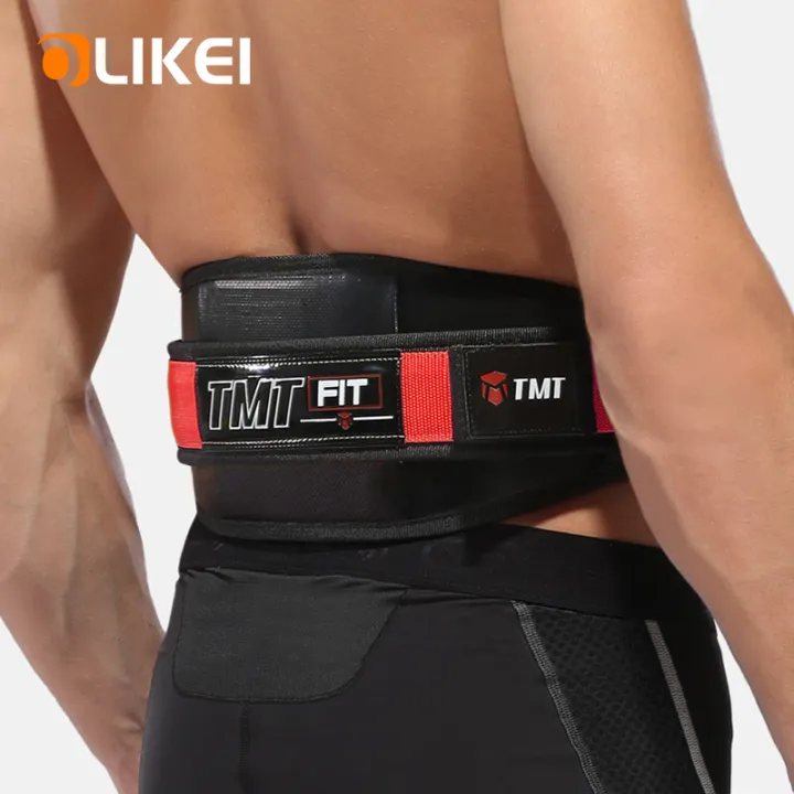 OLIKEI ยกน้ำหนักเข็มขัดพยุงเอว Deadlift การฝึกความแข็งแรงเอว Protector