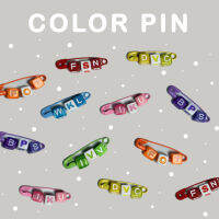 เข็มกลัดสี ลูกปัดเรียงสี Color Pin Y2K