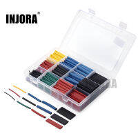 INJORA 560ชิ้น/เซ็ตท่อหดหุ้มฉนวนหลายขนาดพร้อมกล่องสำหรับมอเตอร์โมเดล RC รถยนต์ตีนตะขาบ RC บัดกรี ESC