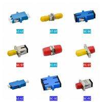 【ร้อน】10ชิ้น/แพ็คเกจ Optical Fiber Butt Joint Simplex SC Flange FC LC ST Coupler Carrier Grade Optical Brazing Connector Adapter