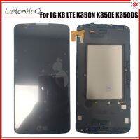 【✴COD✴】 jing0saf ทดสอบหน้าจอ Lcd สำหรับ Lg K8 Lte K350 K350e K350n K350ds แอลซีดีที่มีหน้าจอสัมผัสประกอบ Digitizer พร้อมกรอบ