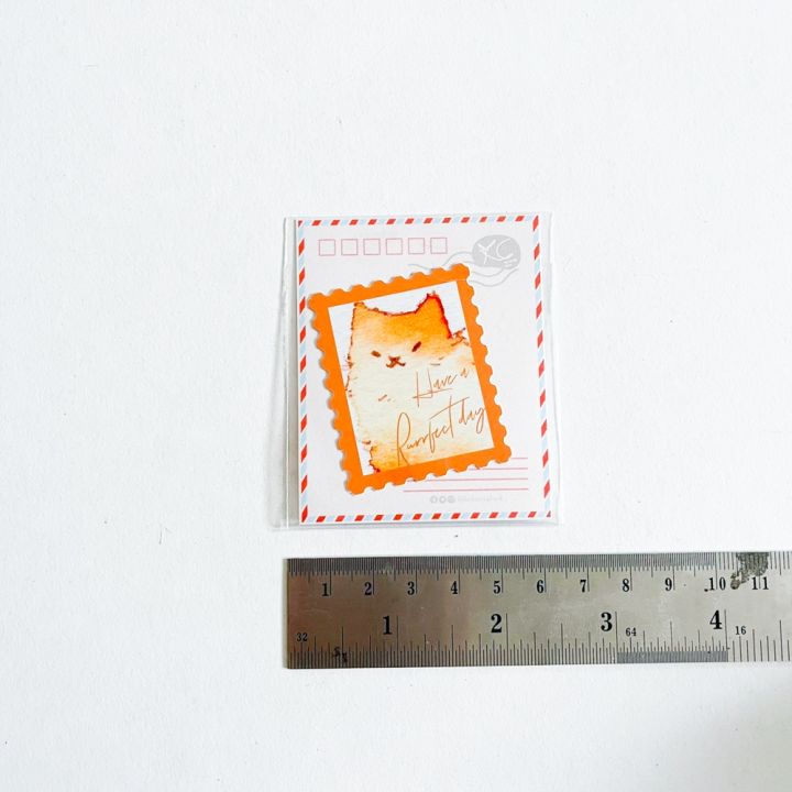 sticker-สติกเกอร์-สแตมป์ลายน้องเทา-น้องส้ม-น้องบราวน์-kckanyaluck