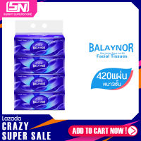 กระดาษทิชชู่ Balaynor กระดาษทิชชู่​เช็ดหน้า 420แผ่น หนา 3 ชั้น ขนาด Size XL กระดาษชำระ ซับน้ำแห้งไว้ มีให้เลือกหลายขนาด เช่น 1แพค มี 4 ห่อ