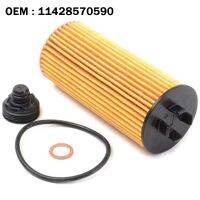 10Pcs 11428570590 Oil Filter 15mm Filter for Mini Coope X1 F45 F46 F48 F54 F55 F56 Accessories