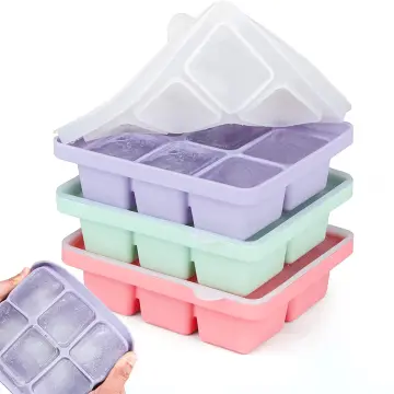 BPA Free Easy Release Mini Silicone Ice Cube Trays with PP Lid - China Silicone  Ice Cube Tray and Ice Mould price