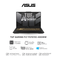 ASUS (พร้อมส่ง) Notebook Asus TUF Gaming F17 FX707ZC-HX035W i7-12700H Ram16Gb RTX 3050 Warranty 2Y balck