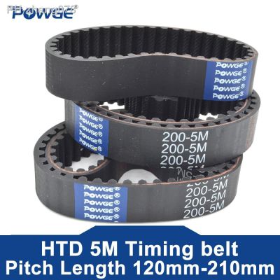 POWGE HTD 5M Timing belt Pitch Length 120/150/170/175/180/185/190/195/200/205/210mm Width 10mm-30mm Rubber 150-5M/170-5M/180-5M