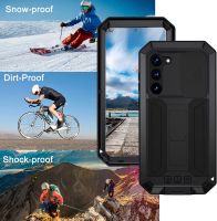 360 Full Metal Waterproof Case For Samsung Galaxy S23 Ultra S22 Plus S21 Ultra Aluminum Shockproof Armor Cover