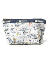 LeSportsac กระเป๋าเครื่องสำอางใหม่กระเป๋าคลัทช์พิมพ์ลายแฟชั่นอินเทรนด์2724