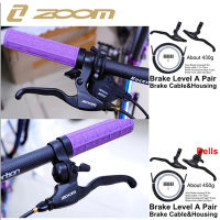 Zoom MTB Road Bicycle ke Lever Set Aluminium Alloy Black Bike Handle 4 Finger Left &amp; Right With Bell V ke Disc ke