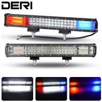 【CW】 20 Inch Led Bar Flood Warning Strobe Lamp Color DRL 4X4 SUV UTV Off-road