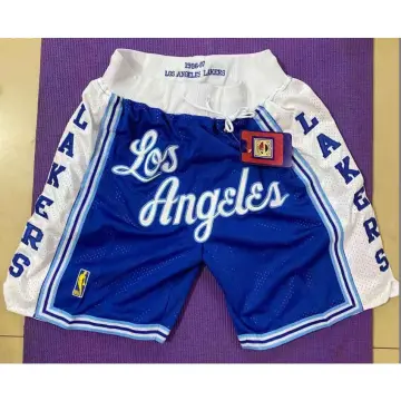 The shorts of the Los Angeles Lakers Just Don worn by LeBron