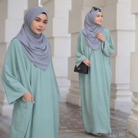 HiGuangGou ชุด Maxi Musulmane สำหรับ Femmes,Hijab,Couleur Unie,กว้างขวาง,Vêtements Lamisiques,Abaya, Caftan,À La Mode,Cadeau