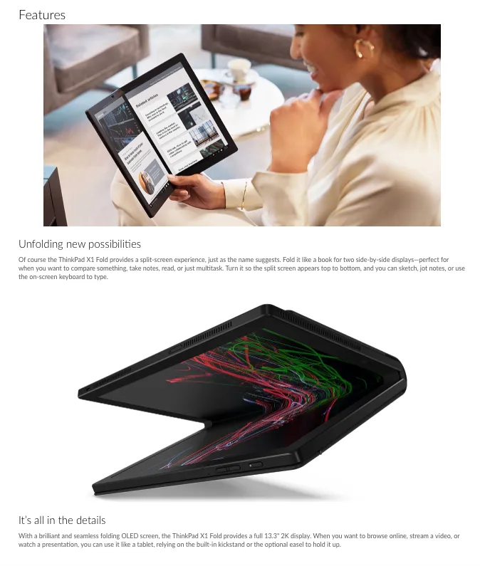 未使用未開封ThinkPad X1 Fold Gen 1 20RK003AJP | labiela.com