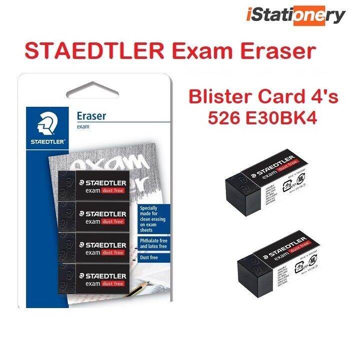 Staedtler E30 Exam eraser Blister Card ( 4PCS ) Lazada
