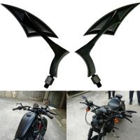 【HOT】 qkidly กระจกสำหรับ Honda กระจกมองหลังรถจักรยานยนต์ Suzuki Kawasaki สำหรับ Harley Yamaha V-Star XVS 650 950 1100 Silverado กำหนดเอง