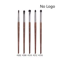 5pcs/set Natural Wood Eyeshadow Makeup Brushes Eye Detail Make Up Brush Concealer Crease Smudge Cosmetic tools Set Thin liner Makeup Brushes Sets