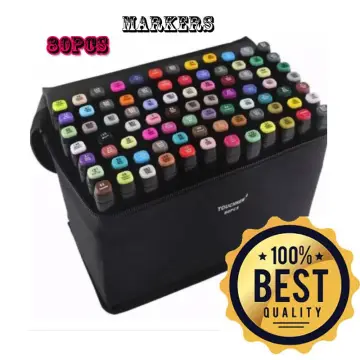 80PCS Marker Pen Set Dual Heads Graphic Artist Craft Sketch TOUCH Markers