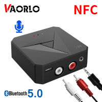 NFC Bluetooth 5.0 RCA Audio Receiver Transmitter 3.5MM AUX USB Jack Music Stereo Wireless Adaper With Mic For Car PC Speaker