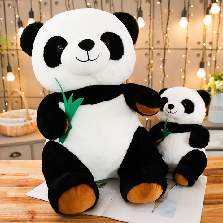 hot-โรงงานขายส่งตุ๊กตาของเล่นตุ๊กตาหมีแพนด้ากอดหมีบริษัทฉลองธุรกิจตุ๊กตาของขวัญโปรโมชั่นหมีขาวดำ