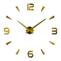 ZZOOI Fashion new Diy acrylic mirror wall clock big quartz watch still life clocks living room home decoration 3d stickers Europe