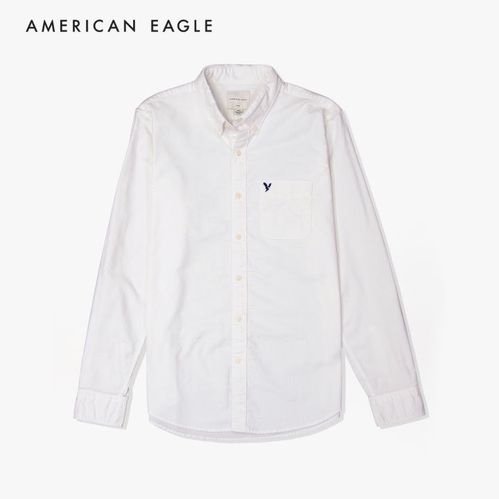 american-eagle-slim-fit-stretch-oxford-button-up-shirt-เสื้อเชิ้ต-ผู้ชาย-สลิม-อ็อกฟอร์ด-nmsh-015-2178-100