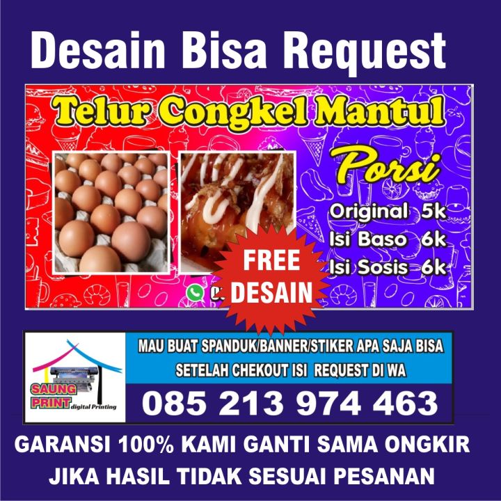 Spanduk Telor Congkel Banner Telur Congkel Spanduk Telur Congkel