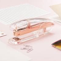 Rose Gold Stapler Edition Metal Manual Staplers 24/6 26/6 Include 100 Staples Office Accessories School Stationery Supplies Staplers Punches