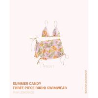 ?โปรพิเศษ+ SUMMER CANDY - THREE PIECE BIKINI SWIMWEAR (ได้เฉพาะ: PINK LEMONADE) ราคาถูก