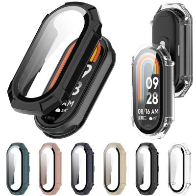 For Xiaomi Mi Band 8 7 7nfc Full Cover Case Protective shell Tempered Glass Screen Protectot Film