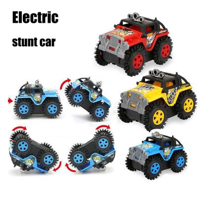 Stunt Elektrische Auto Dumper Dubbelzijdig Tumbling Emmer Stunt Auto Elektrische Speelgoed 4WD Off-Road Model Auto Voertuig Speelgoed voor Kids