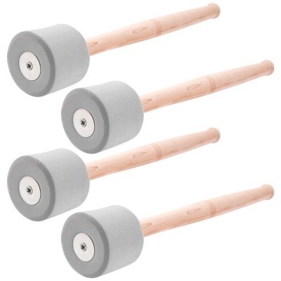 4Pcs Bass Drum Mallets Sticks Mallets Foam Head Drum Mallets for Marching Band Percussion