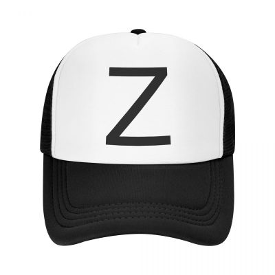Personalized Russian Z Letter Print Baseball Cap Men Women Adjustable Trucker Hat Outdoor