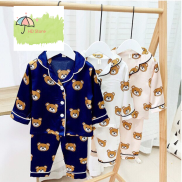 Quần áo trẻ em bộ đồ pijama bé trai bé gái size 8