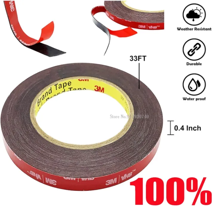 3M VHB ACRYLIC ADHESIVE DOUBLE SIDED TAPEAUTO EXTERIOR WATERPROOF TAPE