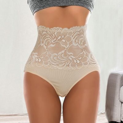 （A So Cute） WomenBelly Flat Panties Seamless Tummy Control Underwear High WaistUnderpantsThin Panties Shapewear