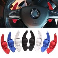 ✹ Car Steering Wheel Shift Paddle Extend Shifters Sticker DSG Gear For Skoda Octavia A7 MK3 5E RS VRS Superb B8 Scala Karoq Kodiaq