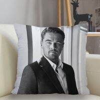 (All stock) Music customized Leonardo DiCaprio pillowcase home decoration 45 * 45cm zipper square pillowcase throw pillow The seller to support free customization. The pillow is designed with double-sided printing.